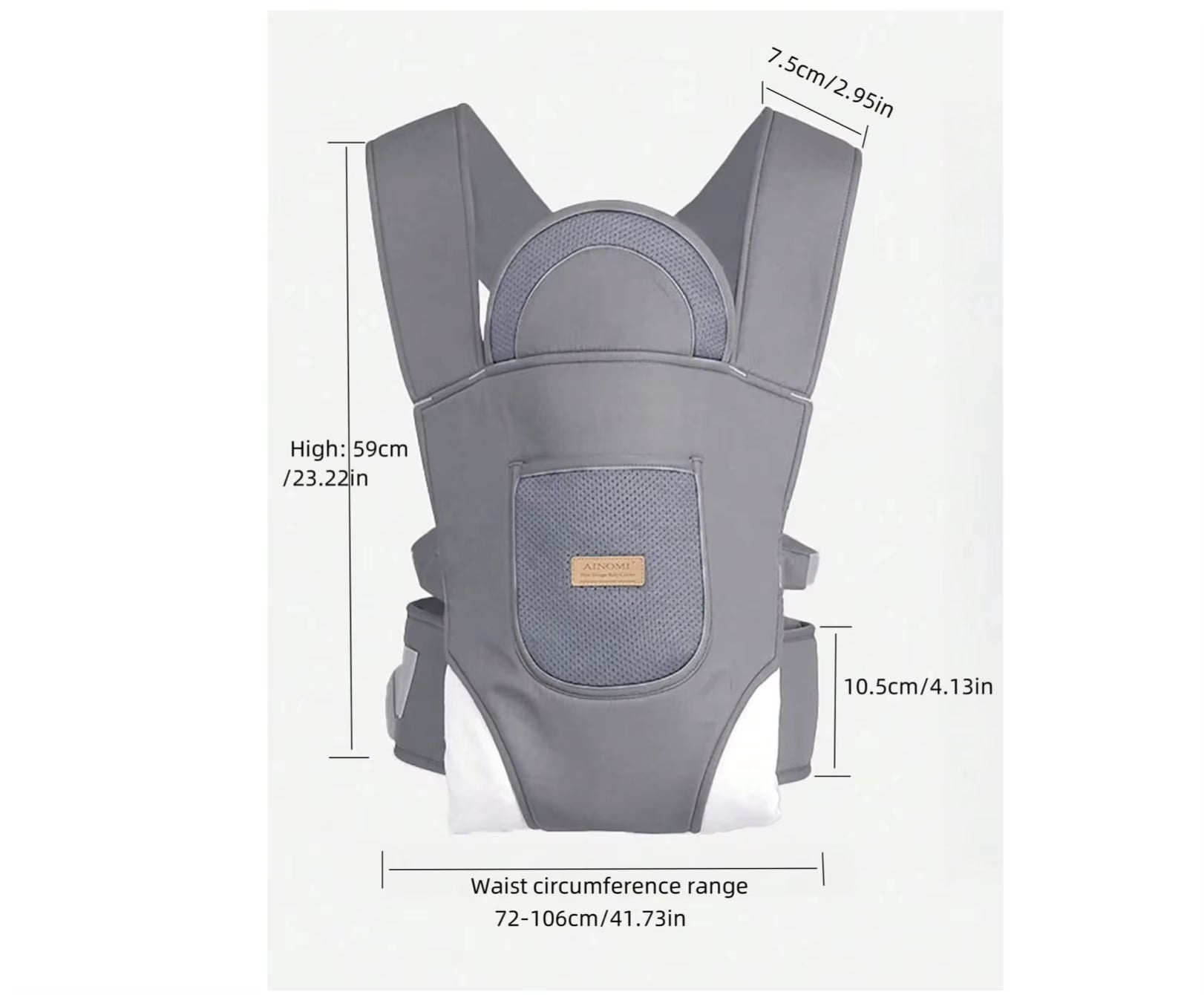 1803 Baby Carrier Newborn to Toddler, Cozy Baby Wrap Carrier(7-30Lbs), Easily Adjustable Toddler Carrier