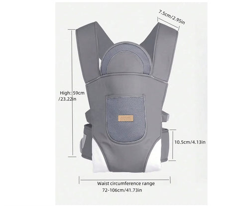 1803 Baby Carrier Newborn to Toddler, Cozy Baby Wrap Carrier(7-30Lbs), Easily Adjustable Toddler Carrier