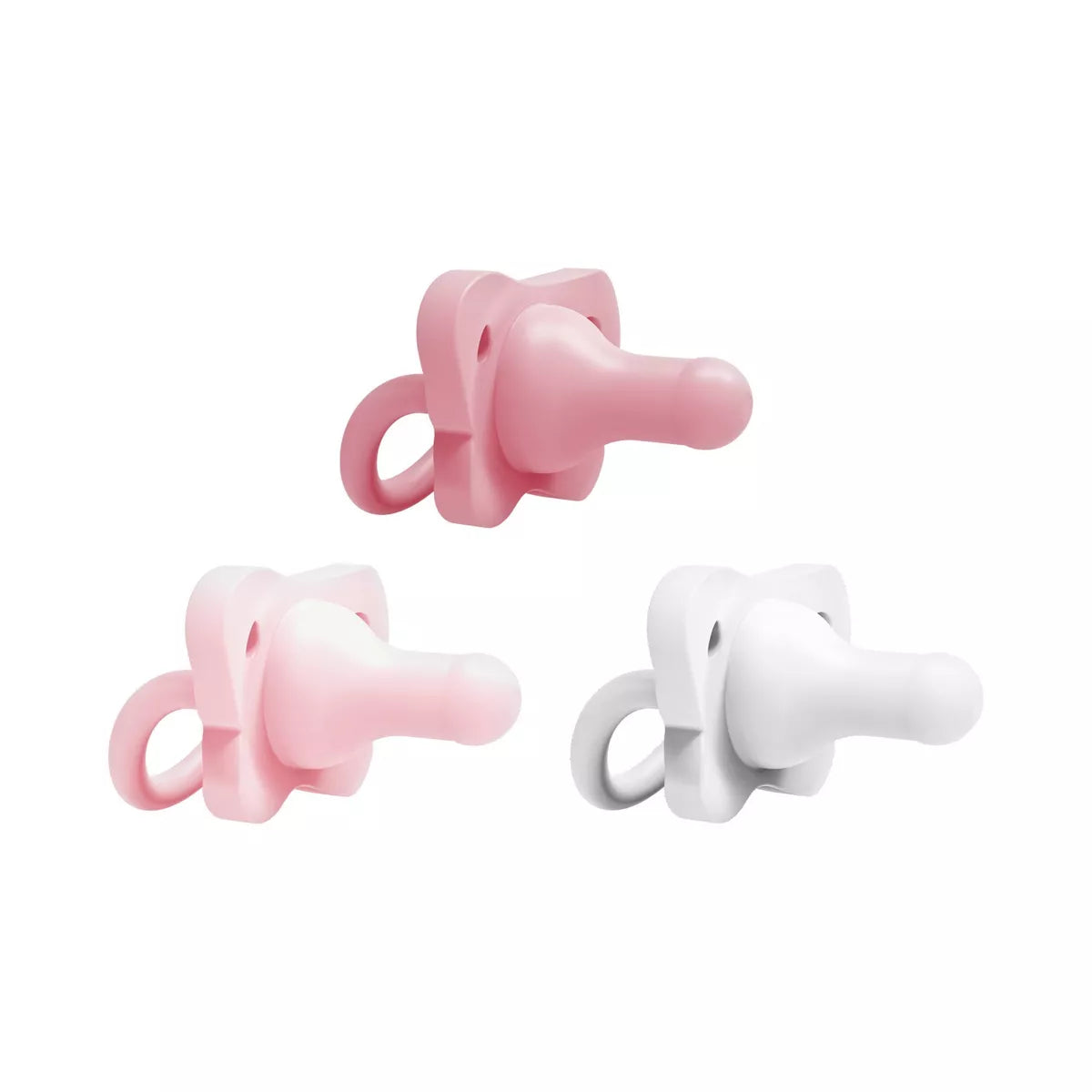 Dr. Brown'S Happypaci One-Piece 100% Silicone Pacifier - 0-6 Months - 3Pk