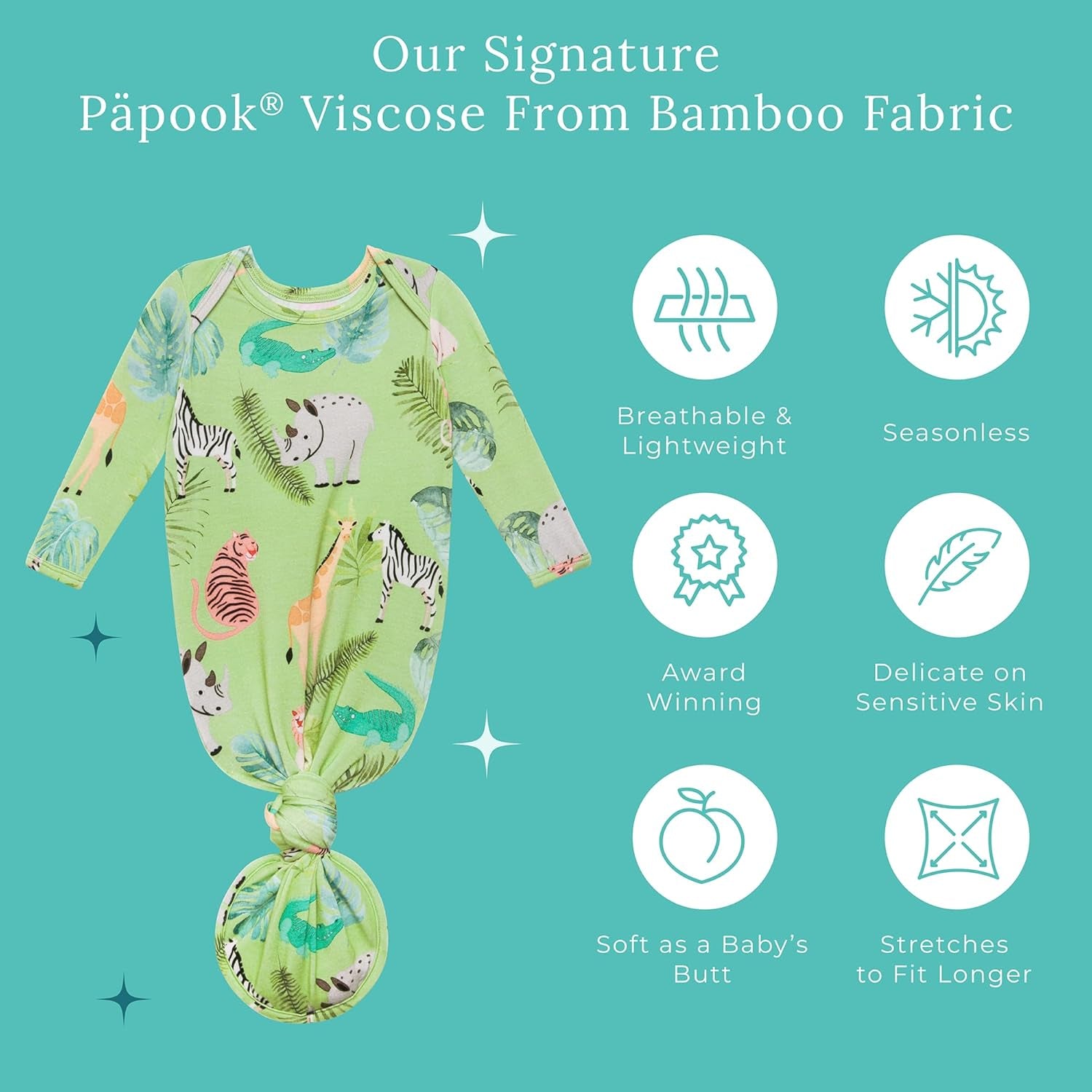 Knotted Newborn Gown - Newborn Gowns for Girls 0-3 Months