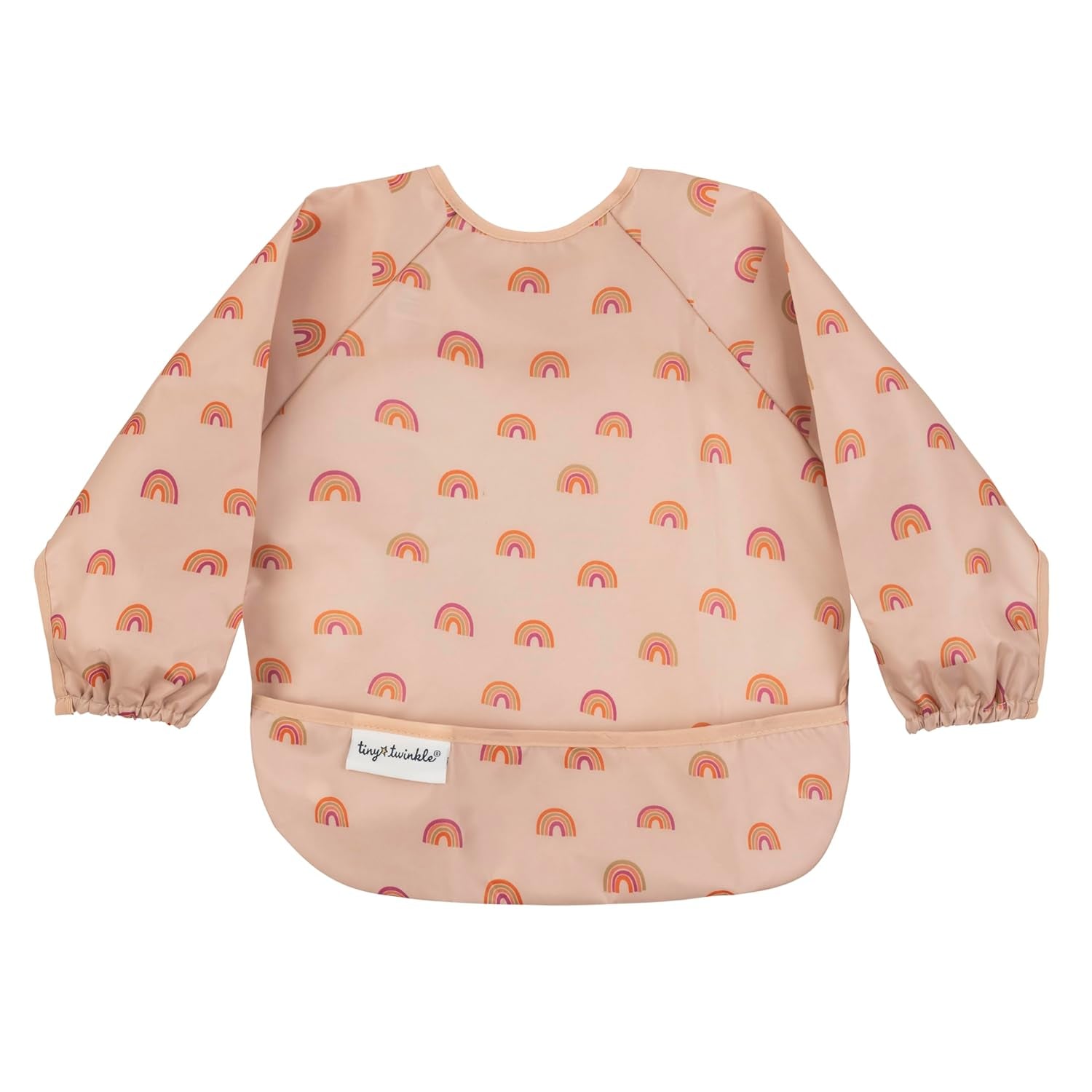 Long Sleeve Bib for Babies & Toddlers | Waterproof Smock Bib for Eating | Machine Washable & Mess-Proof Feeding Essentials | Newborn Shower Gift (Boho Rainbow, 2-4Y)
