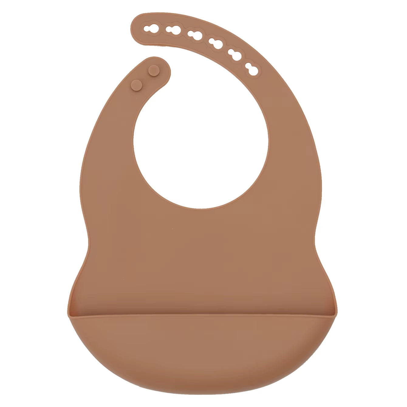 Color Kids 1PCS Silicone Baby Bib Adjustable Waterproof Feeding Bib BPA Free Soft Drool Bib Newborn Essentials Saliva Towel