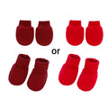 Baby Soft Cotton Gloves Foot Covers Set anti Scratching Mittens Socks Face for Protection Gloves for Newborn Inf