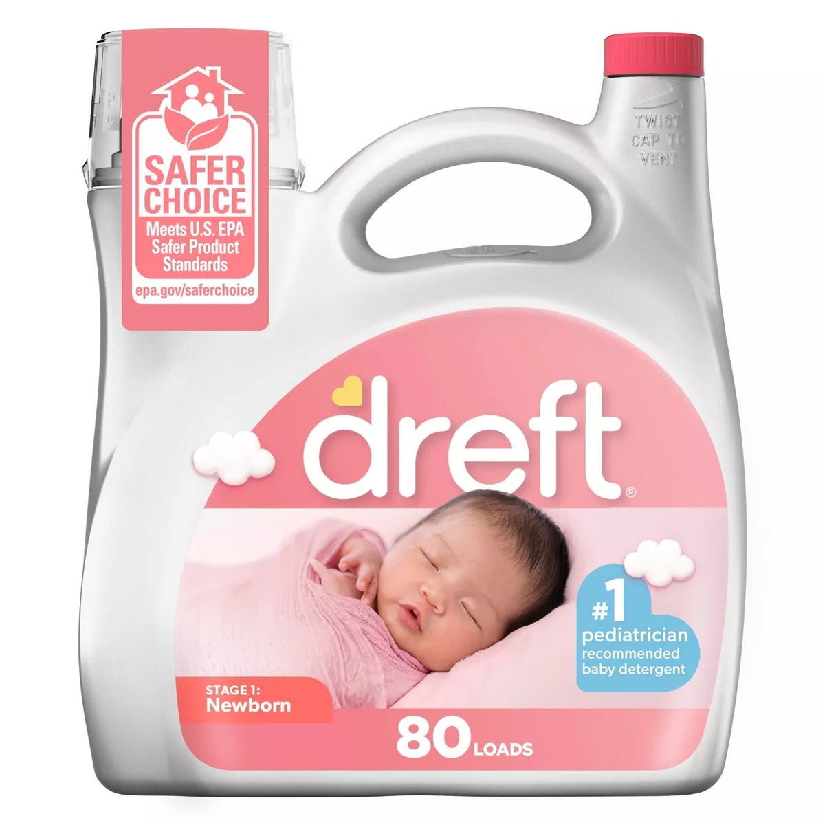 Dreft Original Stage 1: Newborn Hypoallergenic HE Liquid Laundry Detergent