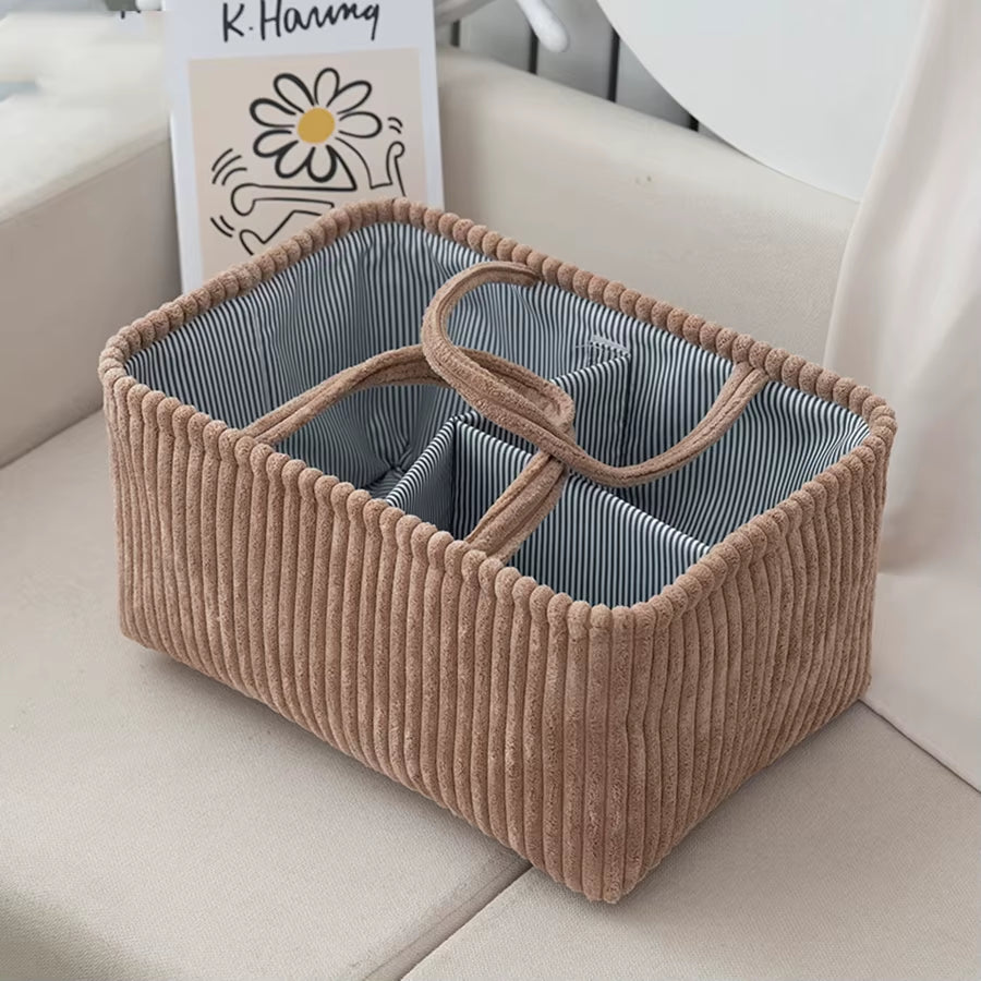 Travel Portable Mommy Bag Diaper Bag Feeding Bottle Storage Handbag Multifunctional Baby Products Organizer Basket