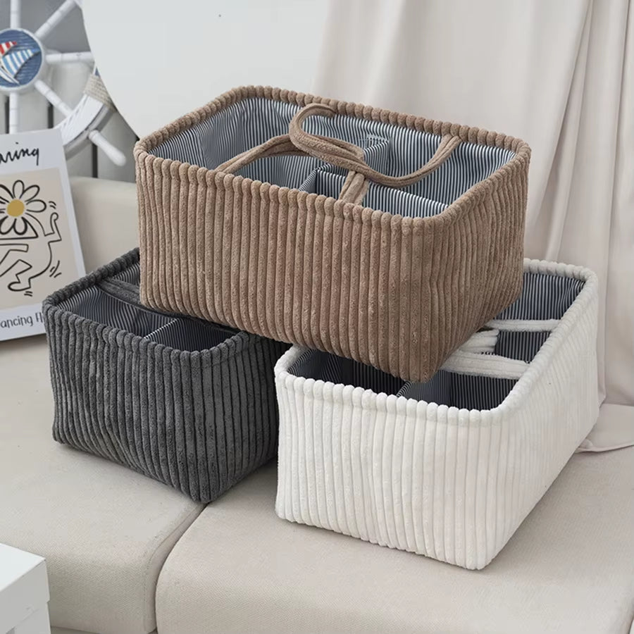 Travel Portable Mommy Bag Diaper Bag Feeding Bottle Storage Handbag Multifunctional Baby Products Organizer Basket