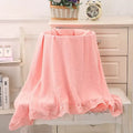 INS Ruffled Muslin Baby Swaddle Blankets for New Born Infant Bedding Organic Baby Accessories Newborn Receive Blanket Cotton