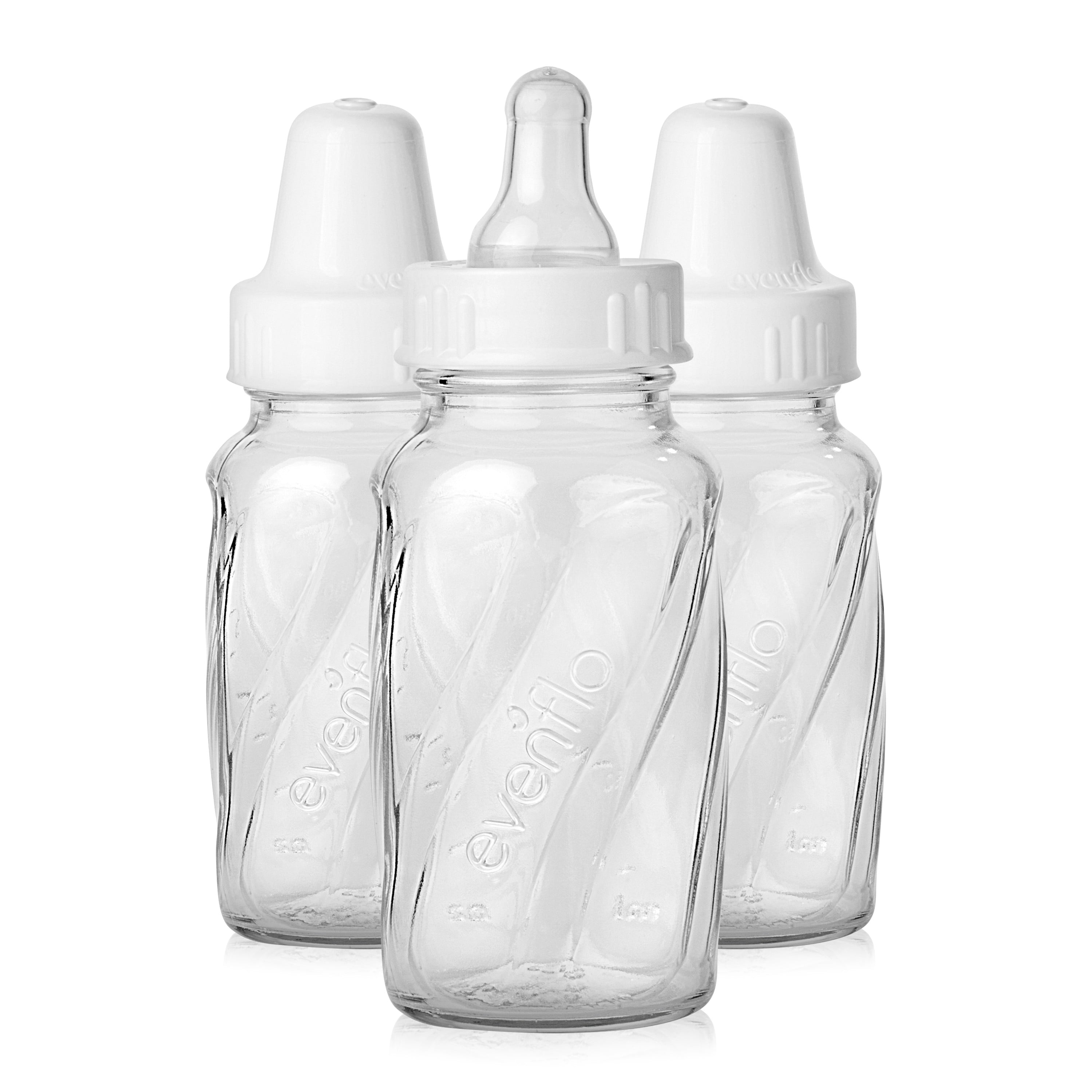 Classic Bpa-Free Glass Baby Bottles - 4Oz, Clear, 3Ct