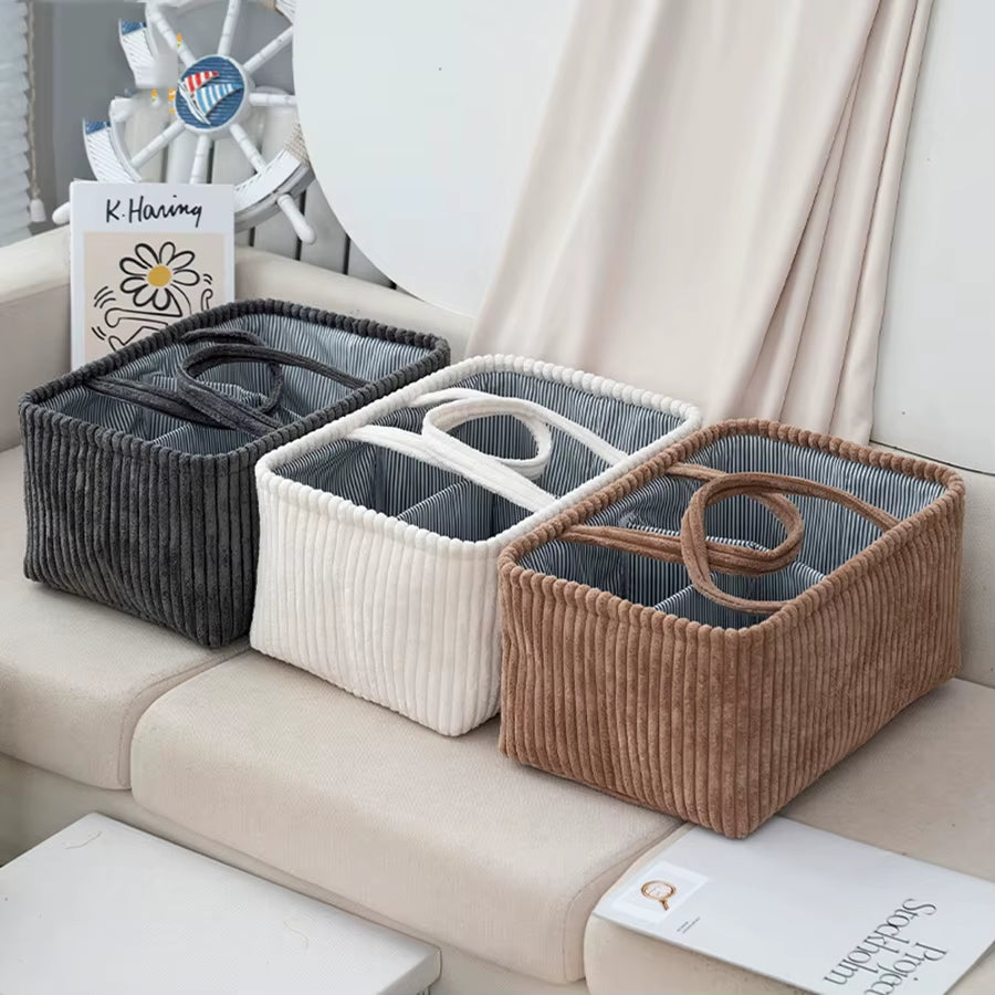 Travel Portable Mommy Bag Diaper Bag Feeding Bottle Storage Handbag Multifunctional Baby Products Organizer Basket