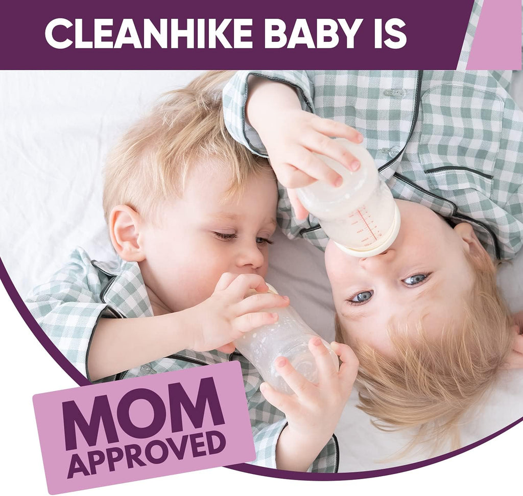 Pink (3) Baby Bottle Silicone Brushes and (30 Pack) Baby Milk Bottle Cleaning Tablets, Baby Water Bottle Tumbler Cleaner