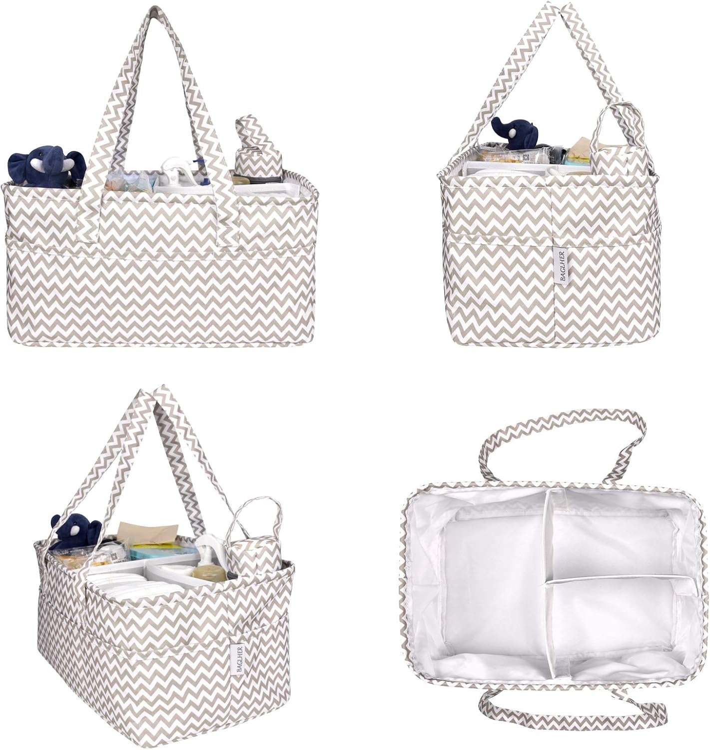 Baby Diaper Caddy Organizer,Large Baby Product Storage Rack and Kindergarten Storage Box,Portable Diaper Rack and Car Storage Box.