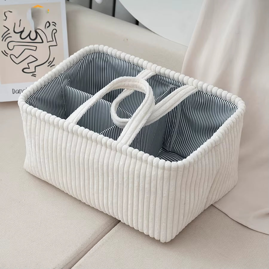 Travel Portable Mommy Bag Diaper Bag Feeding Bottle Storage Handbag Multifunctional Baby Products Organizer Basket