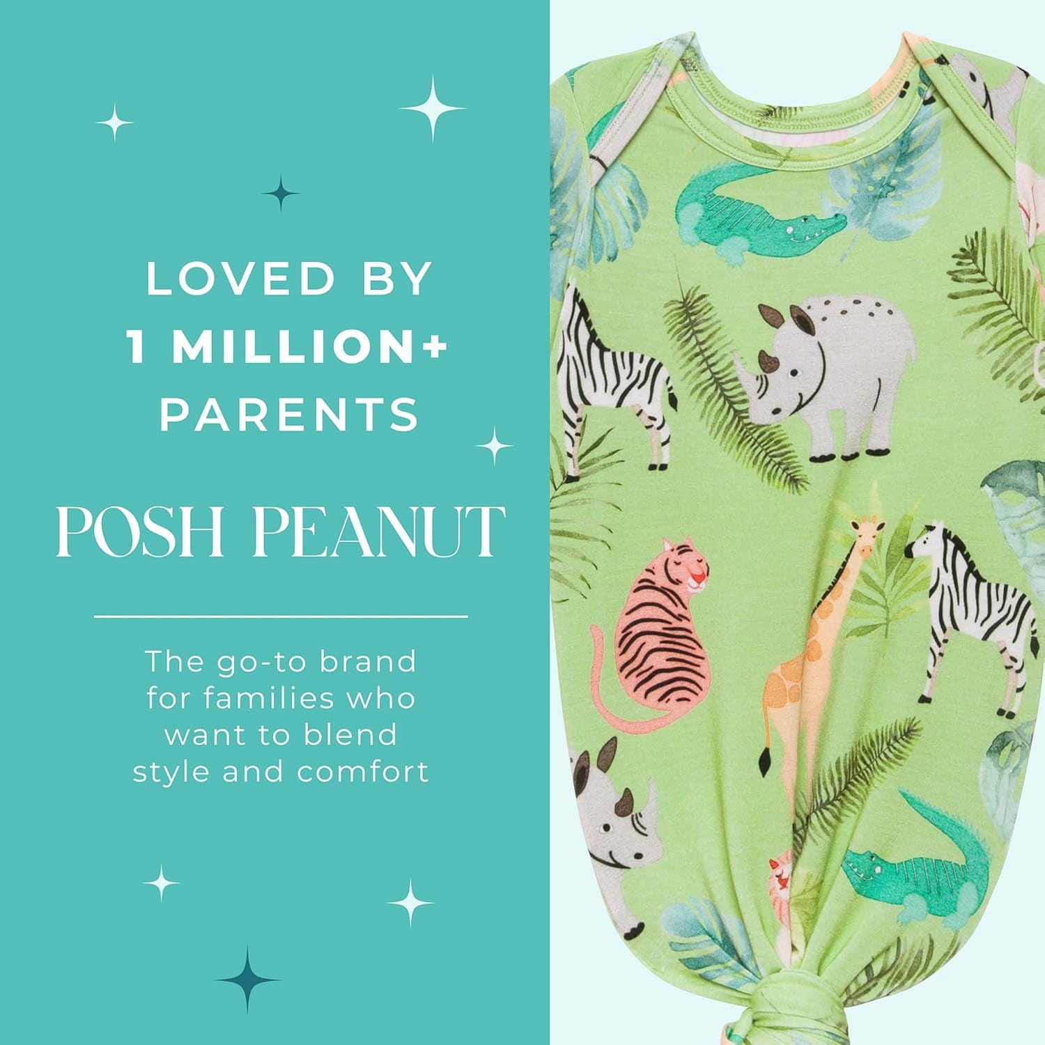 Knotted Newborn Gown - Newborn Gowns for Girls 0-3 Months