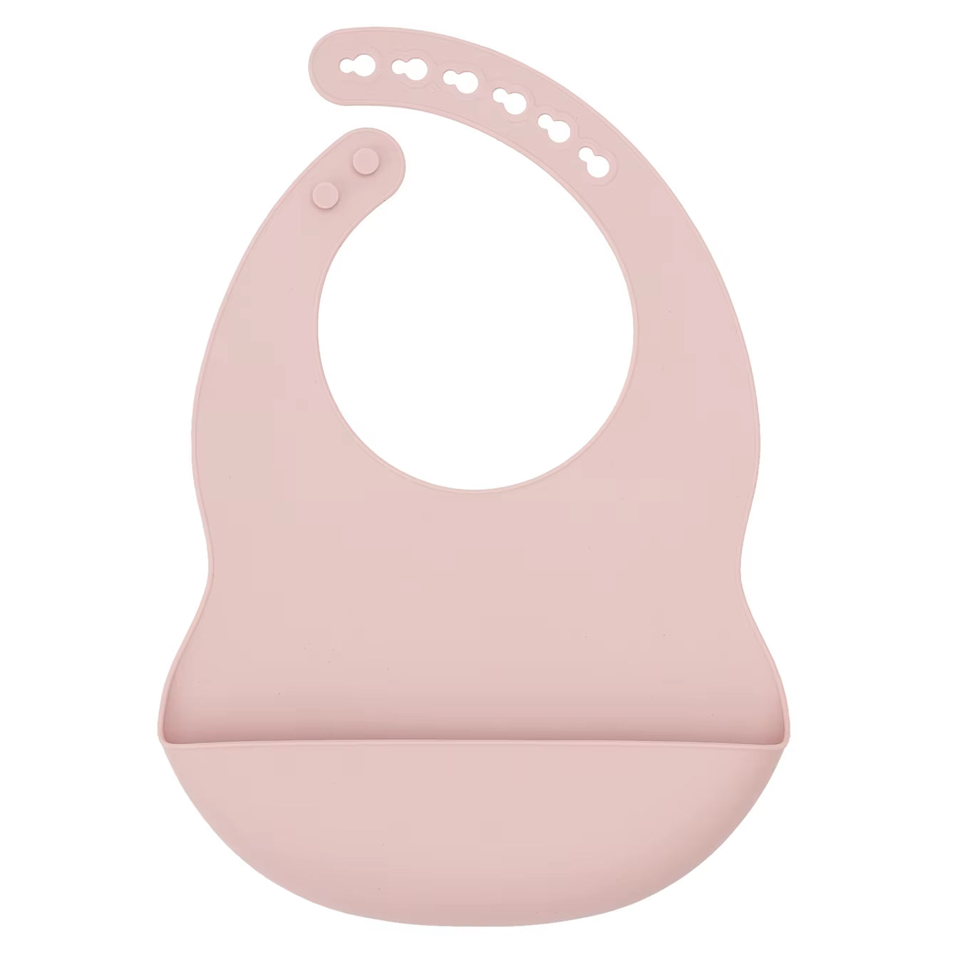 Color Kids 1PCS Silicone Baby Bib Adjustable Waterproof Feeding Bib BPA Free Soft Drool Bib Newborn Essentials Saliva Towel