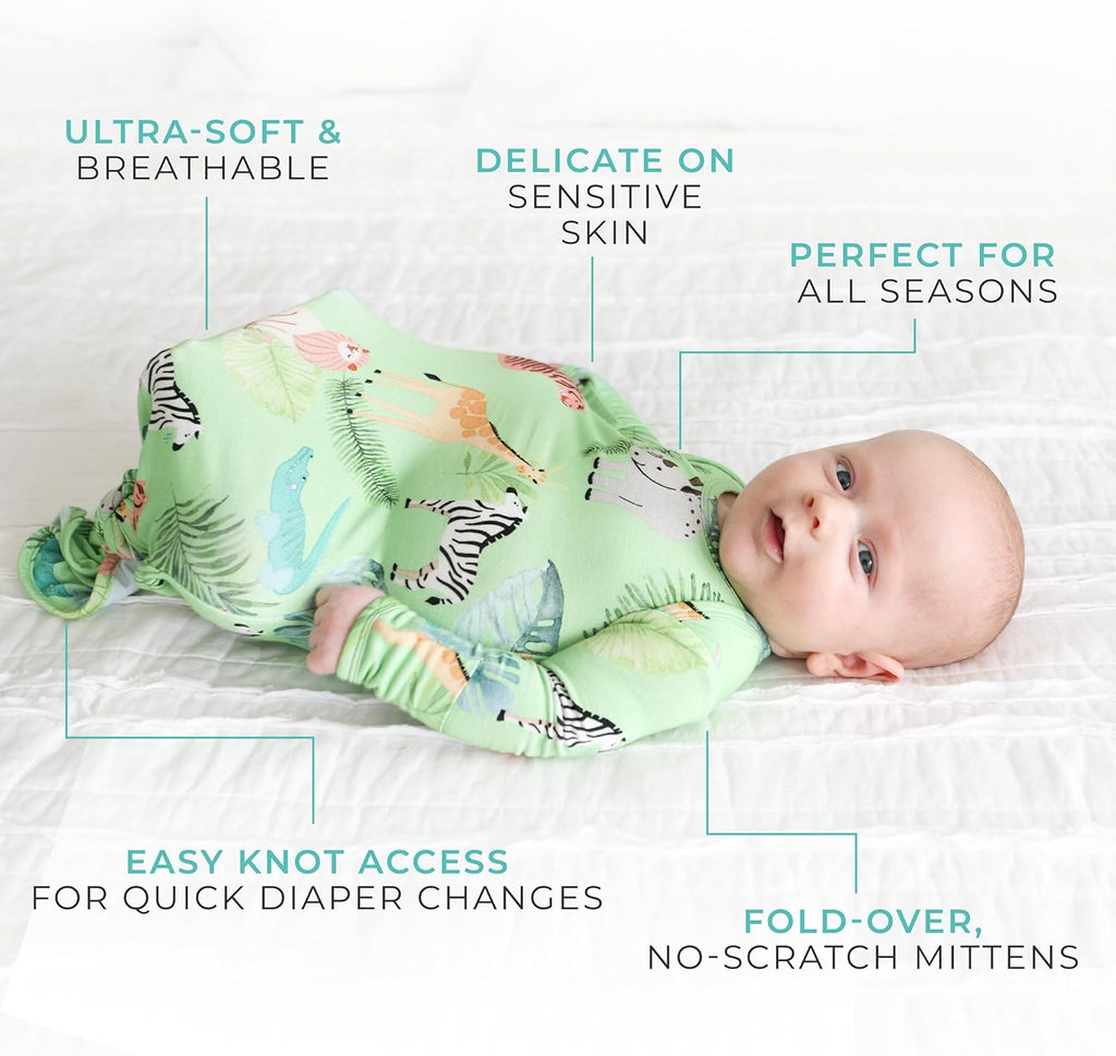 Knotted Newborn Gown - Newborn Gowns for Girls 0-3 Months
