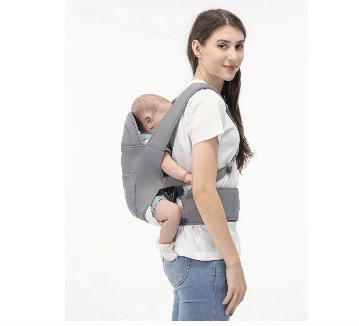 1803 Baby Carrier Newborn to Toddler, Cozy Baby Wrap Carrier(7-30Lbs), Easily Adjustable Toddler Carrier