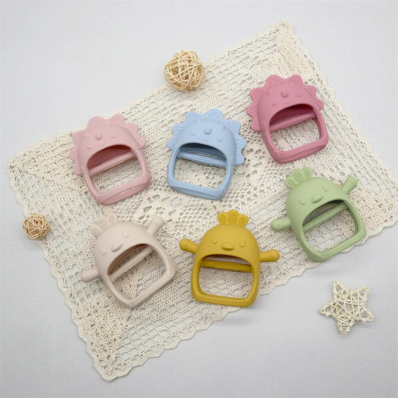 New Design Soft Silicone Teethers for Baby Newborn Training Grip Baby Toy Pendant Chewing Teething for Baby Accessories Toys