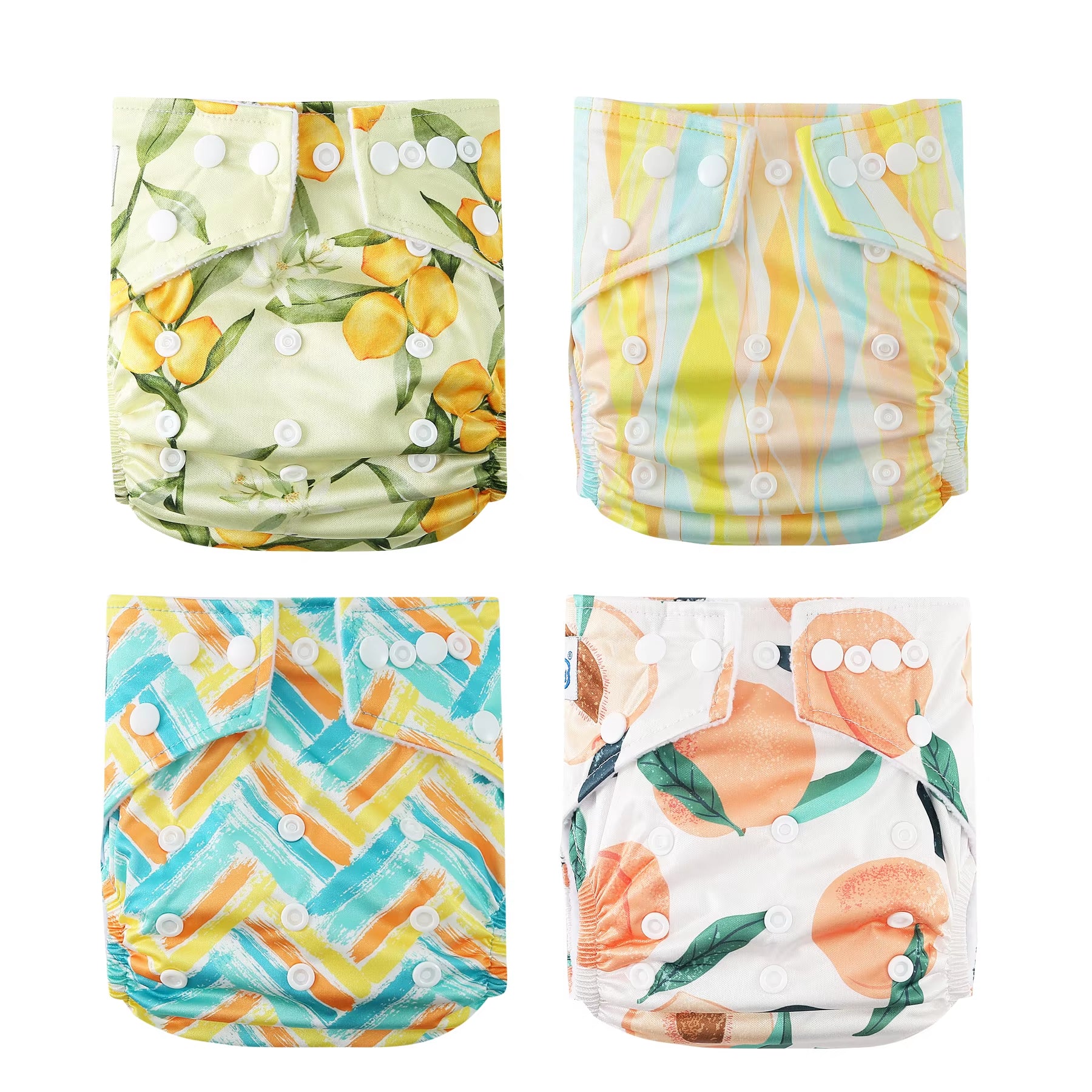Fralda Ecologica Babyland 4Pcs/Set Cloth Diapers Baby Shells for 0-2 Years Adjustable Reusable Baby Cloth Nappy Covers
